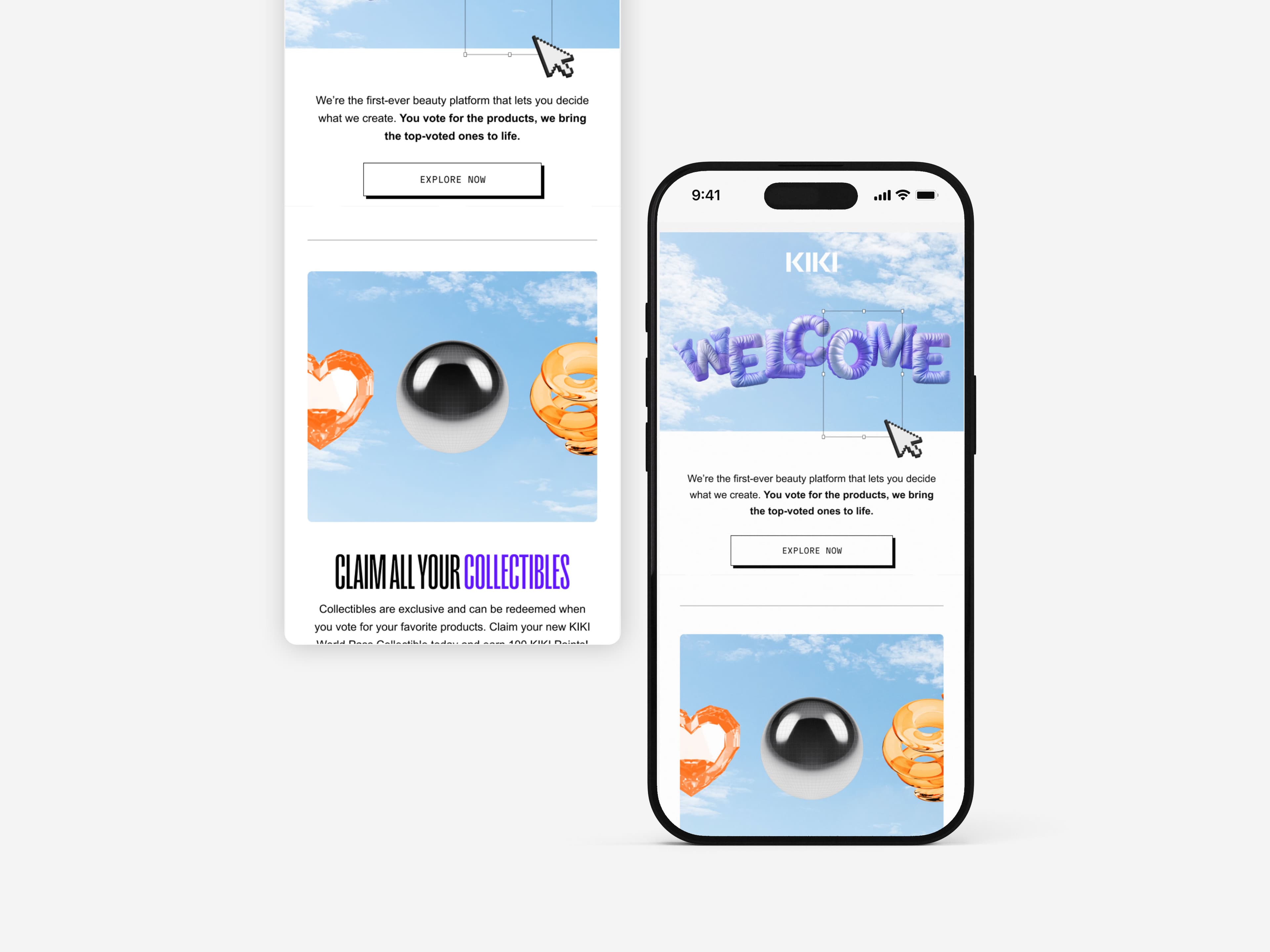 Lifecycle email for a beauty platform backed by Estée Lauder